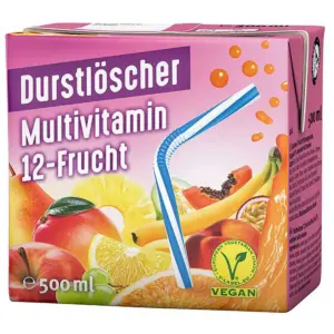 Durstlöscher Eistee Multivitamin 12-Frucht vegan