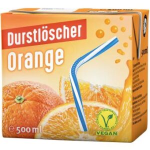 Durstlöscher Orange 500ml vegan